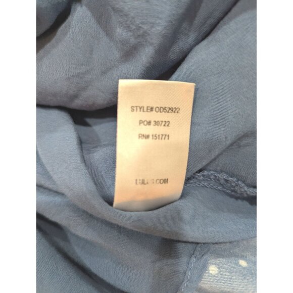 Bonnie Bell Blue and White Polka Dot Midi Flare Dress Size Medium - Picture 13 of 13